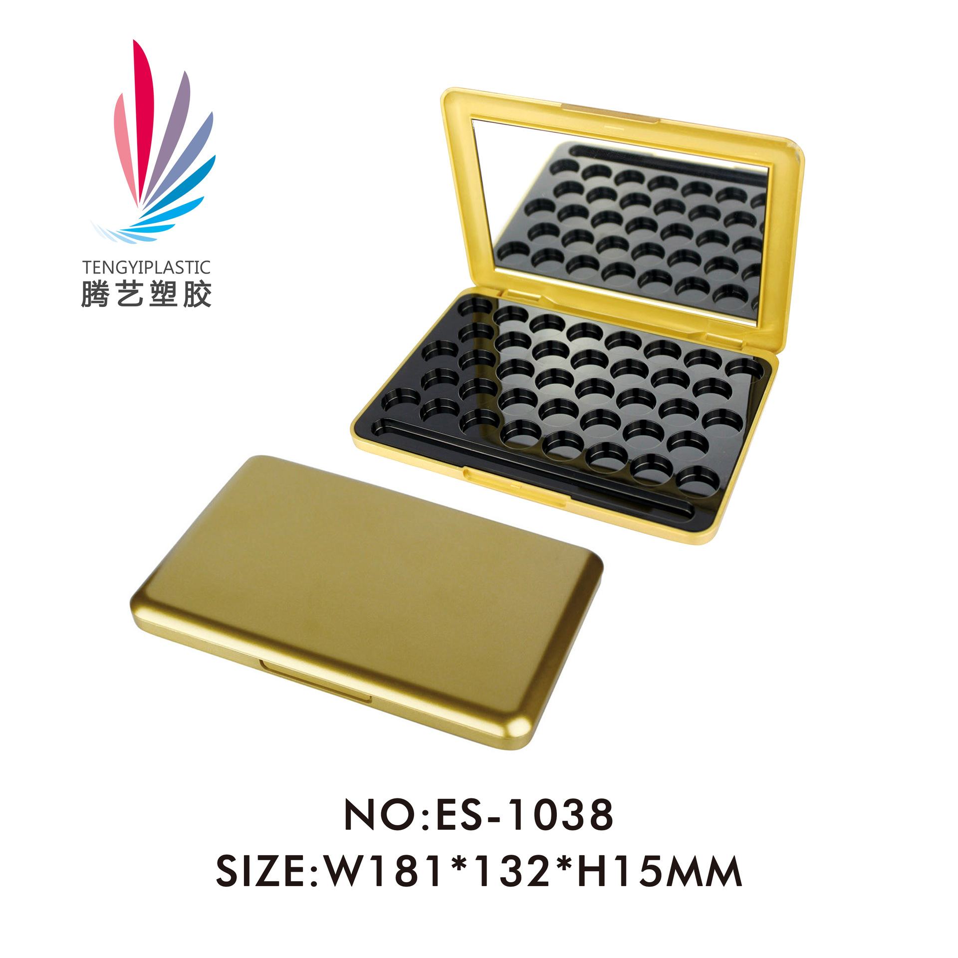 38色组合眼影盒ES-1038 彩妆包材 眼影盒包材