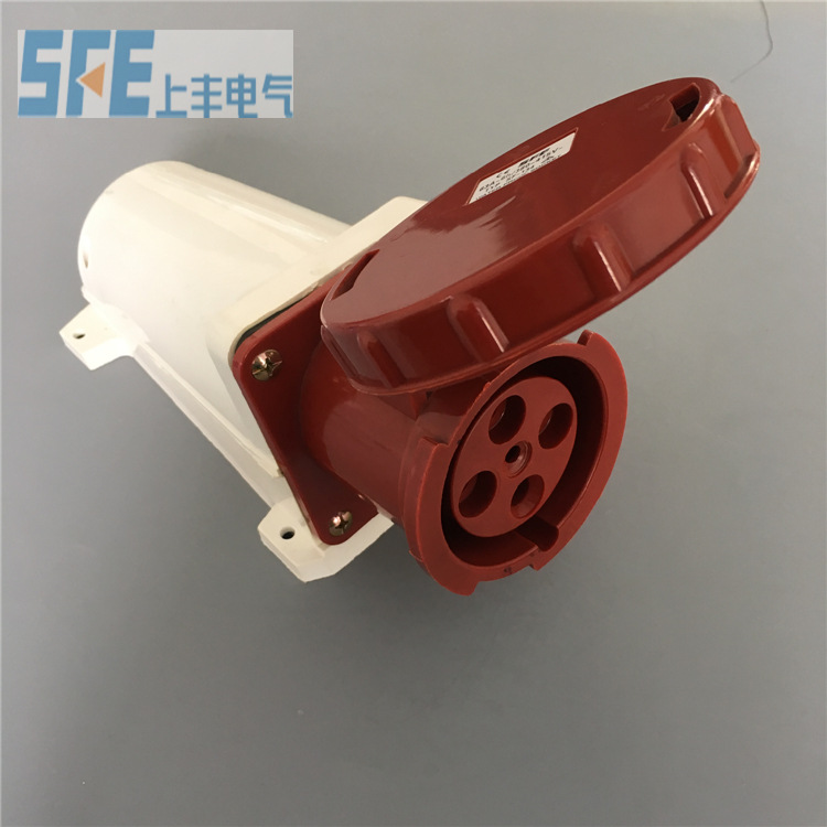 上丰正品 125A工业插座IP67 明装墙装  220-380V 4孔 SF-144