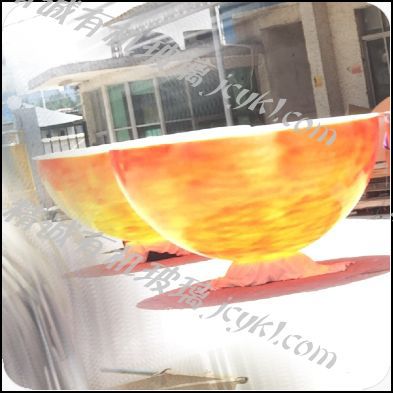 喷绘球罩，喷砂亚克力装饰球罩 透明圣诞球罩，展示防护多功能