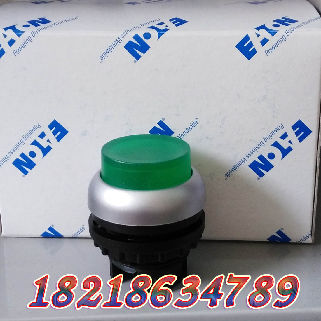 EATON M22-DRLH-G 穆勒凸起弹簧复位按钮头,正品现货