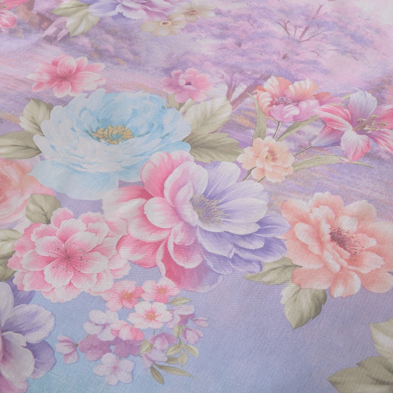 2019新款冰丝席3D印花毛料 毛胚 半成品