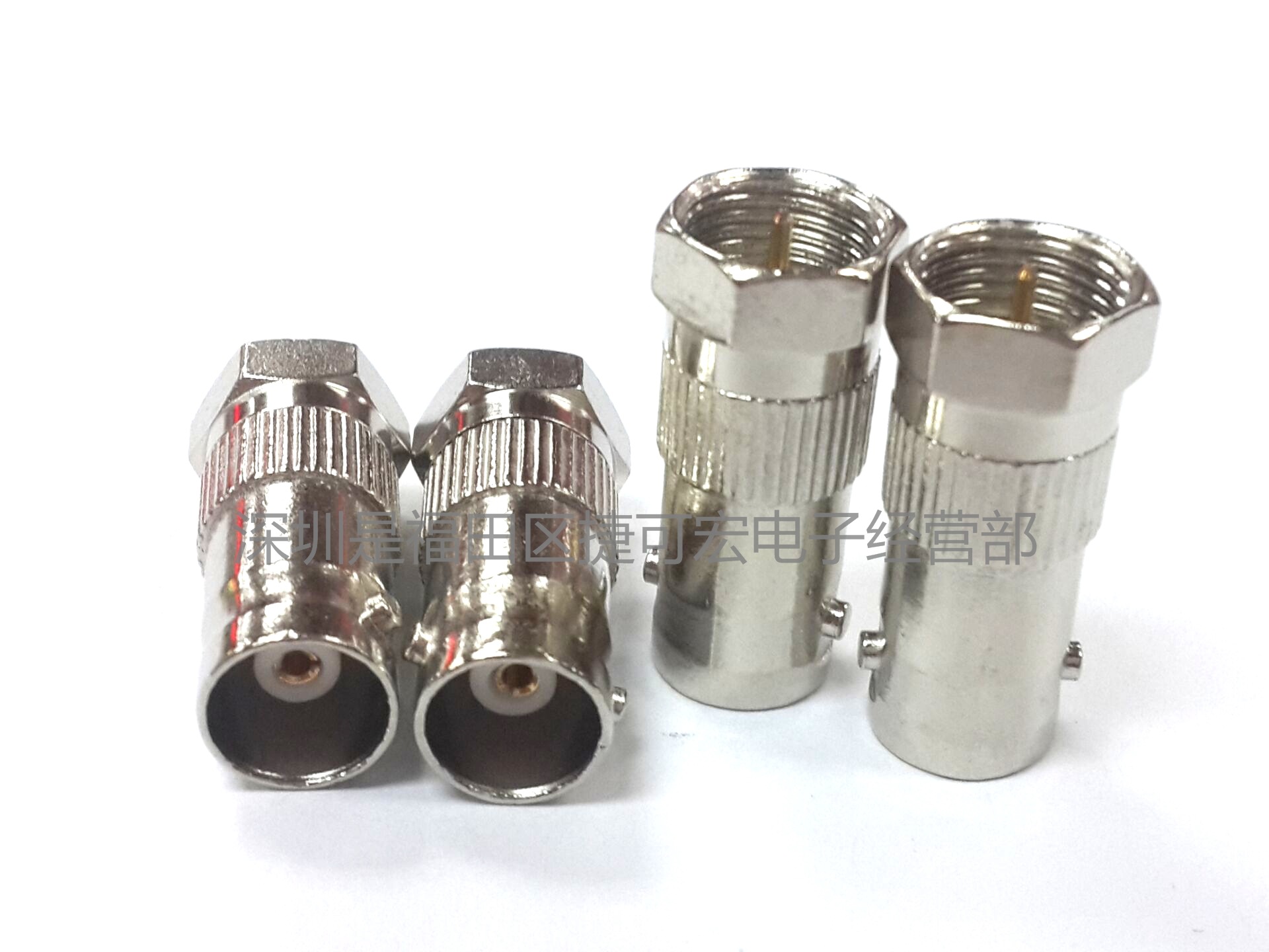 金属F公转BNC母/BNC视频转接头/F头视频转接头