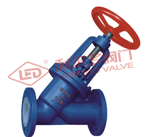 厂家直销 衬氟直流阀 直角阀 衬氟截止阀 J45F46