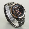 Men's steel belt for leisure, quartz waterproof watch