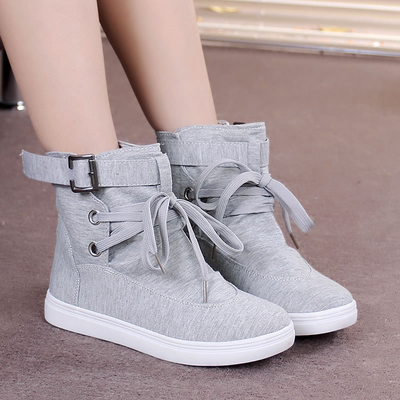 womens canvas ankle boots