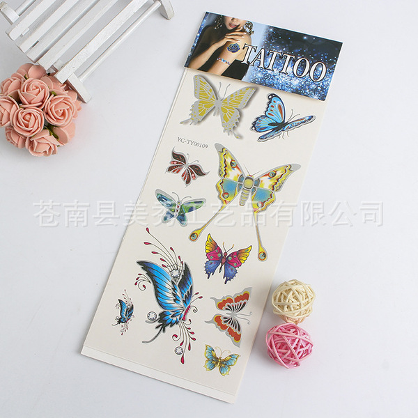 cartoon waterproof diverse tattoo stickers for men and women