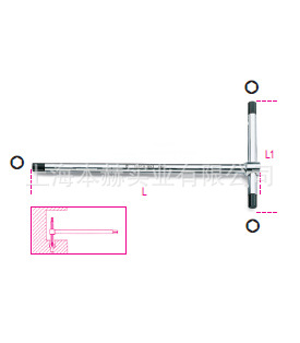 beta 进口工具 公制英制T型六角扳手公制花型扳手六角活头扳