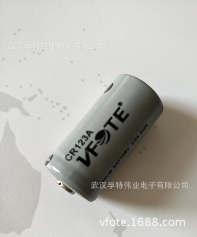 VFOTE武汉孚特伟业供应高性能3.0V一次性锂锰柱式电池CR123A