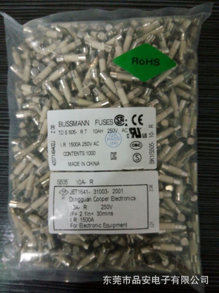 S505H-10-R 陶瓷管保险丝 Bussmann保险丝