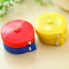 Family cute mini -soft ruler home portable plastic roll automatic telescopic leather tape tape tissue measuring leather ruler