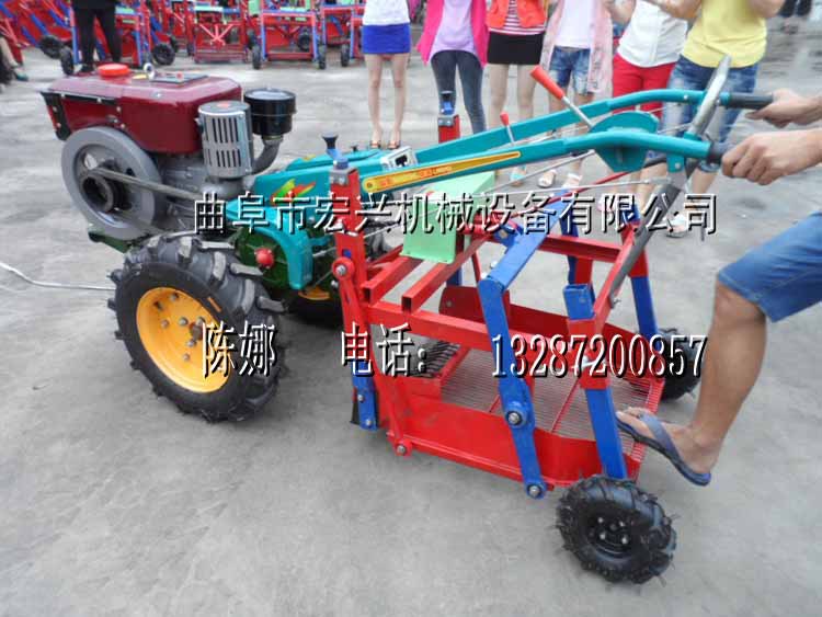 手扶车带动的花生手机 收获机机价格