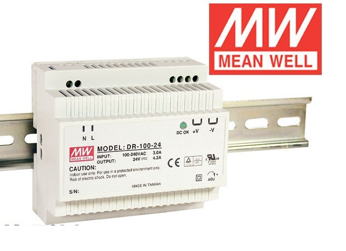 ȫ��ԭװ̨��MEAN WELL��γ�����Դ DR-100-24 100W 24V 4.2A