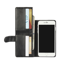 适用荔枝纹多功能钱包手机皮套苹果iphone7手机壳上下卡包保护套