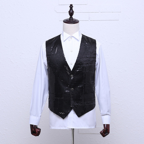 men's jazz dance suit blazers Men stage costume sequined vest vest studio photographer singer emcee colorful dance jacket