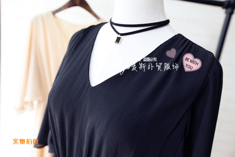 【女神連衣裙OP】韓版*超垂墜感~超長裙飛袖設計