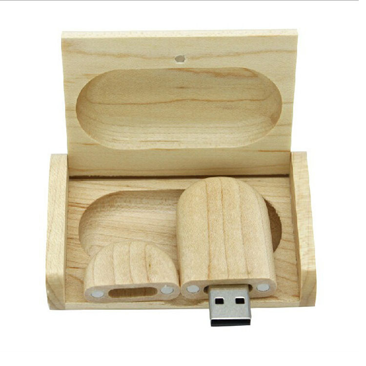 Oval Wood USB Flash Drive Set Real Estat...
