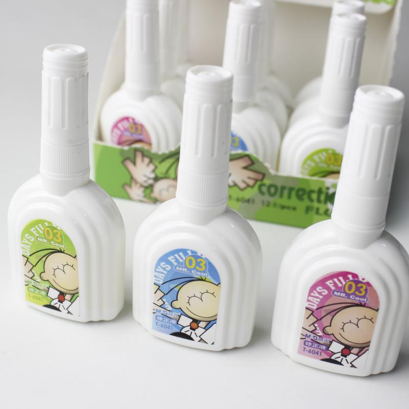 晨光T6041追风少年郎学生办公用品修正液涂改液改正液18ml|ms