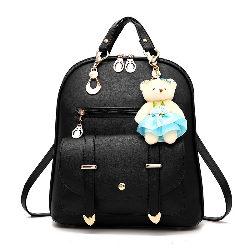 [Xiaoyu luggage] Bear backpack women's b...