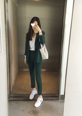 Costume femme en Mélange de coton - Ref 3335443 Image 5