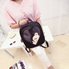 Cute soft retro backpack, school bag, South Korea, suitable for teen