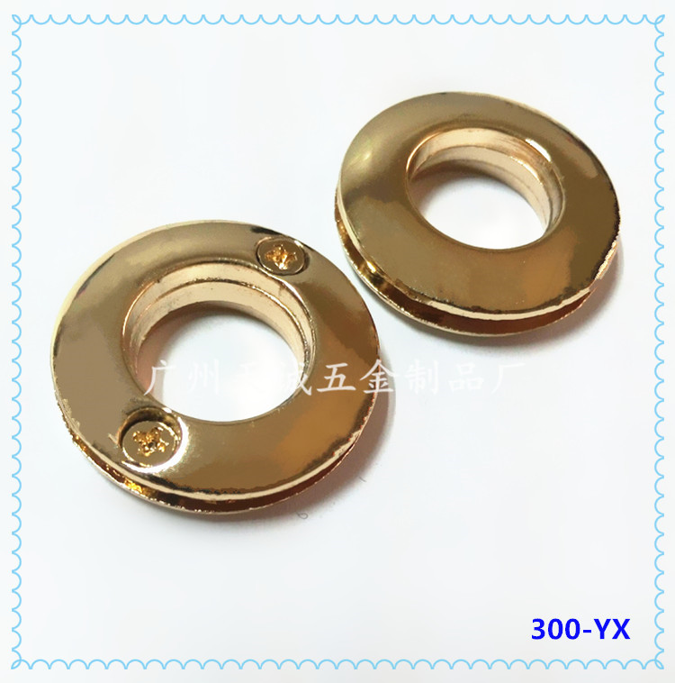 厂家直销箱包五金配件 锌合金压铸圆鸡眼 金属五金汽眼 包包五金