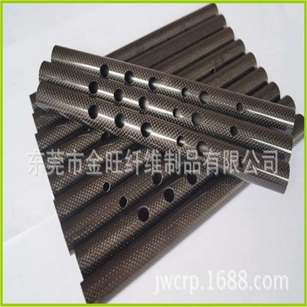纯碳纤维卷管3K平纹 亮光 ， 高强度，重量轻3K碳纤管  批量碳管
