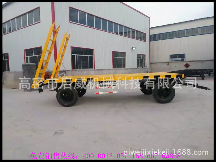 6吨挖掘机平板拖车   大吨位钩机拖车   厂家物流工具车厂家供应