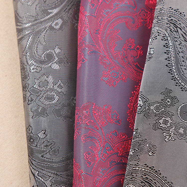 厂家现货供应 裘皮大衣西服时尚服装里布 人丝提花里布婚庆面料