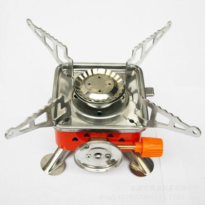 goods in stock Small card furnace outdoors Furnace head Stove Portable fold Gas furnace Quartet type burners