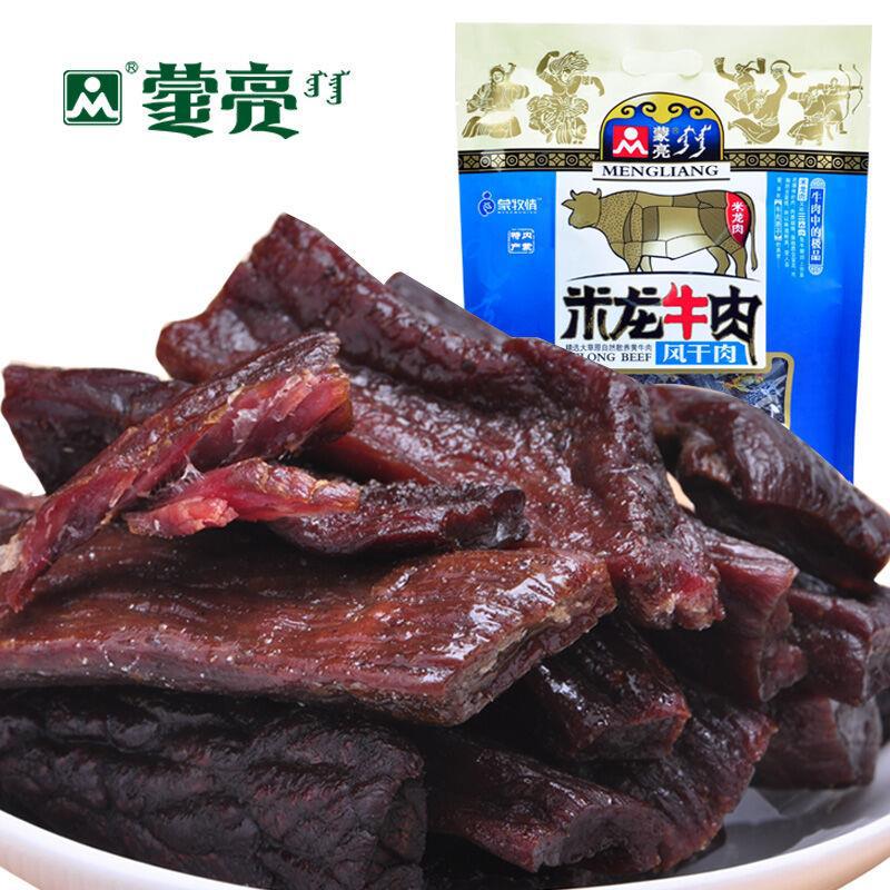 【2袋就是批发价】蒙亮 米龙牛肉 蒙牧情牛肉干458g 手撕风干牛肉|ms