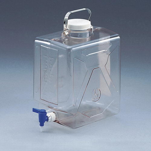 带龙头透明方形瓶 可用于高压灭菌    5-058