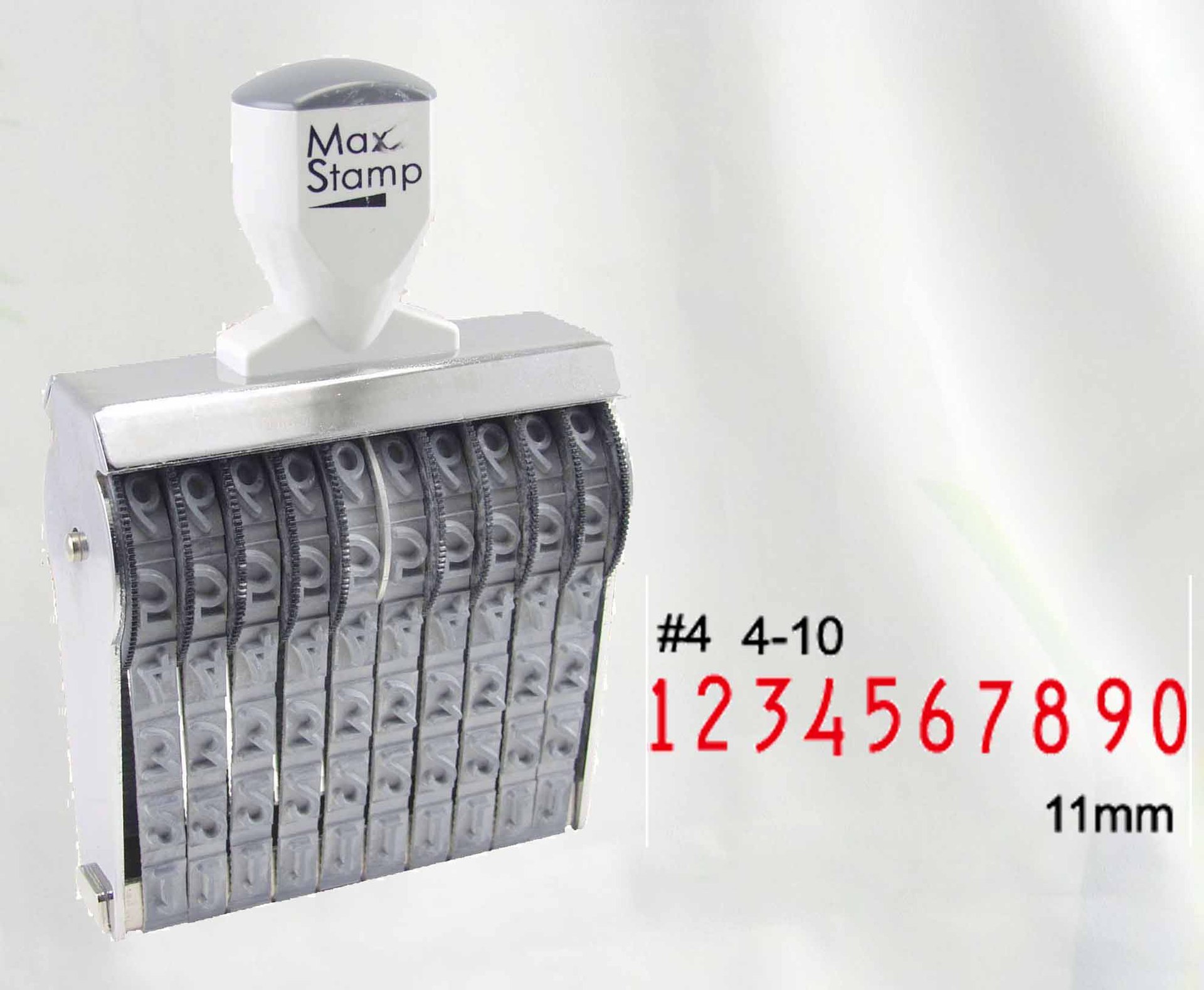 MaxStamp������ӡ�£�4-10#�ָ�11MM10λ�����������ӡ������