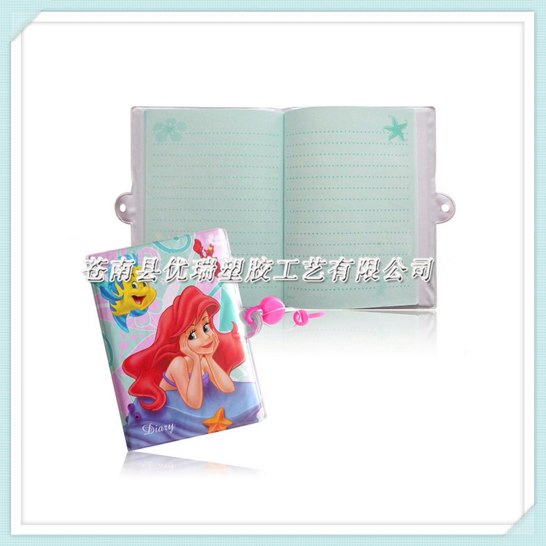 供应PVC封面软膜胶套 PVC卡通书套 卡通PVC软膜笔记本