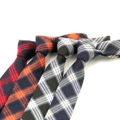 Manufactor Direct selling fashion man Korean Edition 6CM Plaid tie British style leisure time student necktie goods in stock