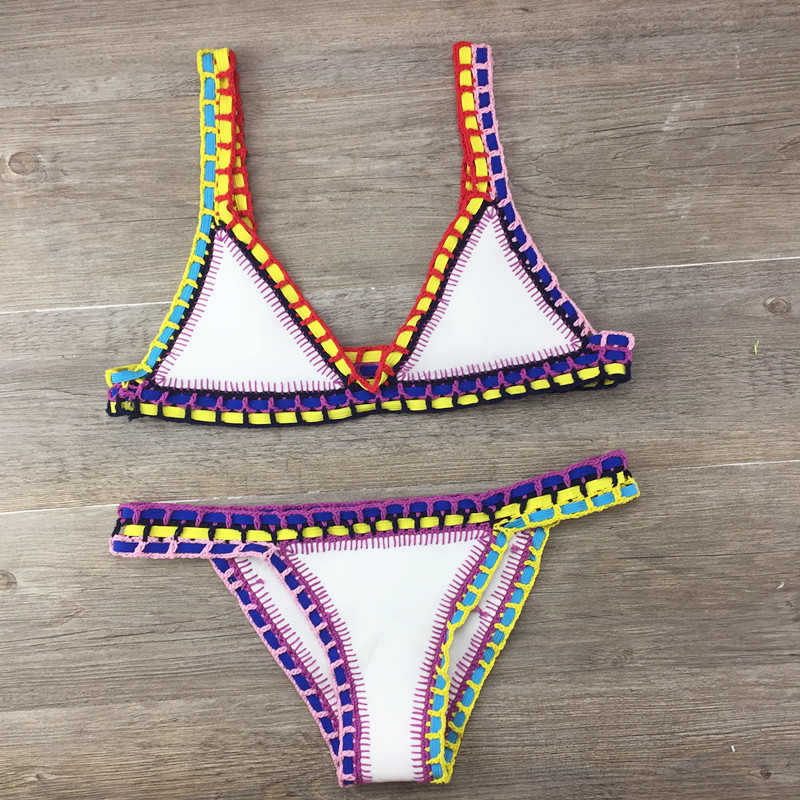 Femmes Multicolore Ensemble 2 Pièces Bikinis display picture 1