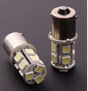 S25 1156 1157 5050 13smd 12V 24V LED转向 倒车灯 刹车灯 歪脚