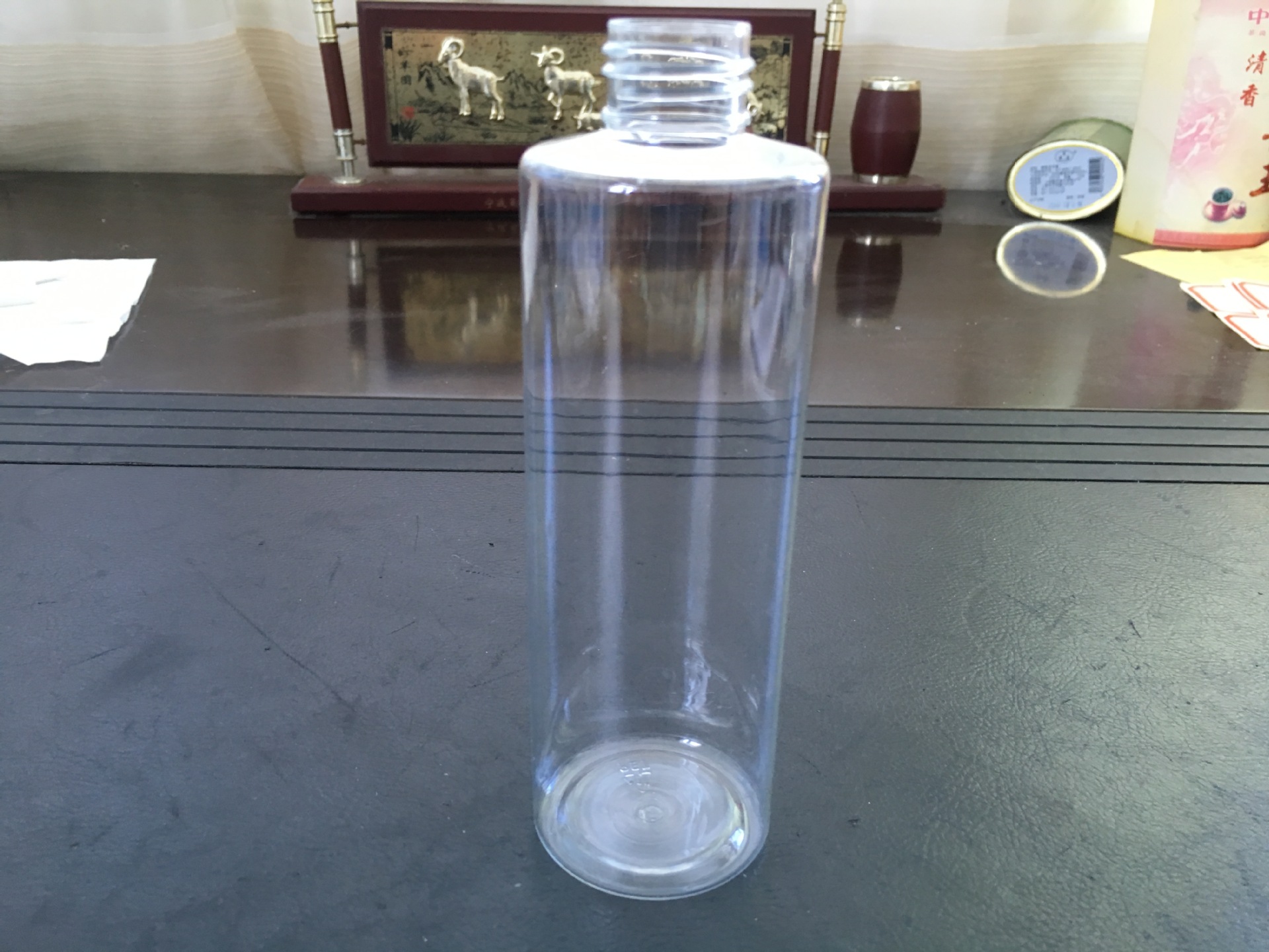 250ml透明瓶 PET平肩塑料瓶 250毫升电发水瓶 尖嘴瓶子