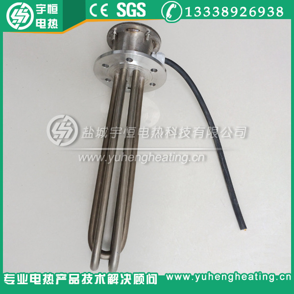 带高温引线防爆法兰加热管