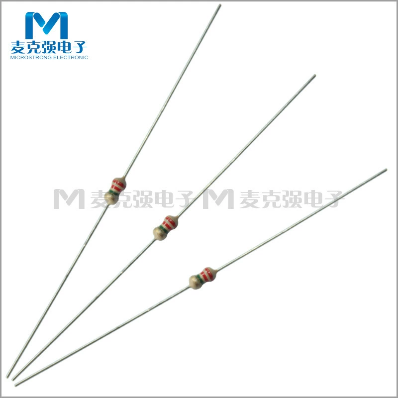 Прямой вставляемый углеродный мембранный резистор 1/6W = 1/8W 2.2M 5% 0.125W 2.2M Европейский красный и красное золото