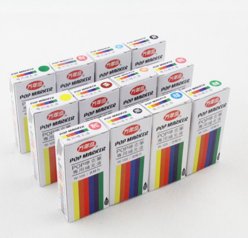 Marker ink POP Advertising Pen Mark grams pen Oil-based ink marking pen Replenishment solution 25CC Mark pen water