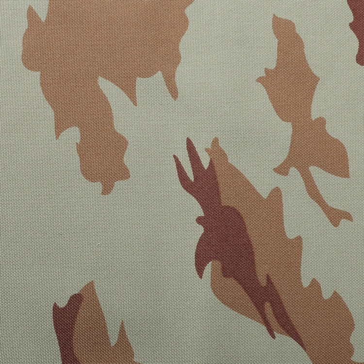 1050D N6尼龙可杜拉三色沙漠美标阻燃中东迷彩牛津布