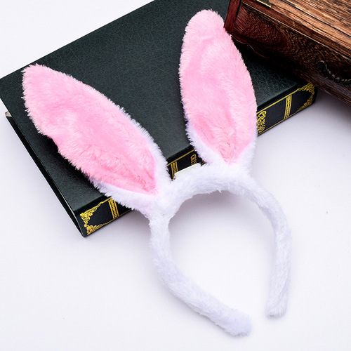 Luminous plush bunny ears headband headband glitter headband concert party party luminous headband wholesale