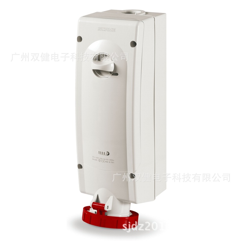 561.6387 机械连锁保护插座 防水工业插座63A/5P IP67 联锁插座