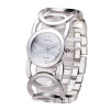 Set, steel belt, quartz waterproof women's watch, European style