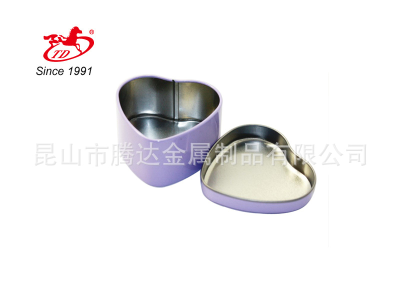 婚庆用糖果盒 喜糖盒 心形 大号心形喜糖盒 铁盒 铁罐