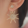 Fashionable accessory, earrings, European style, wholesale, with snowflakes