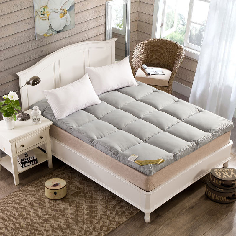 加厚羽丝绒床垫可折叠床褥子席梦思床护垫单双人学生榻榻米宿舍垫