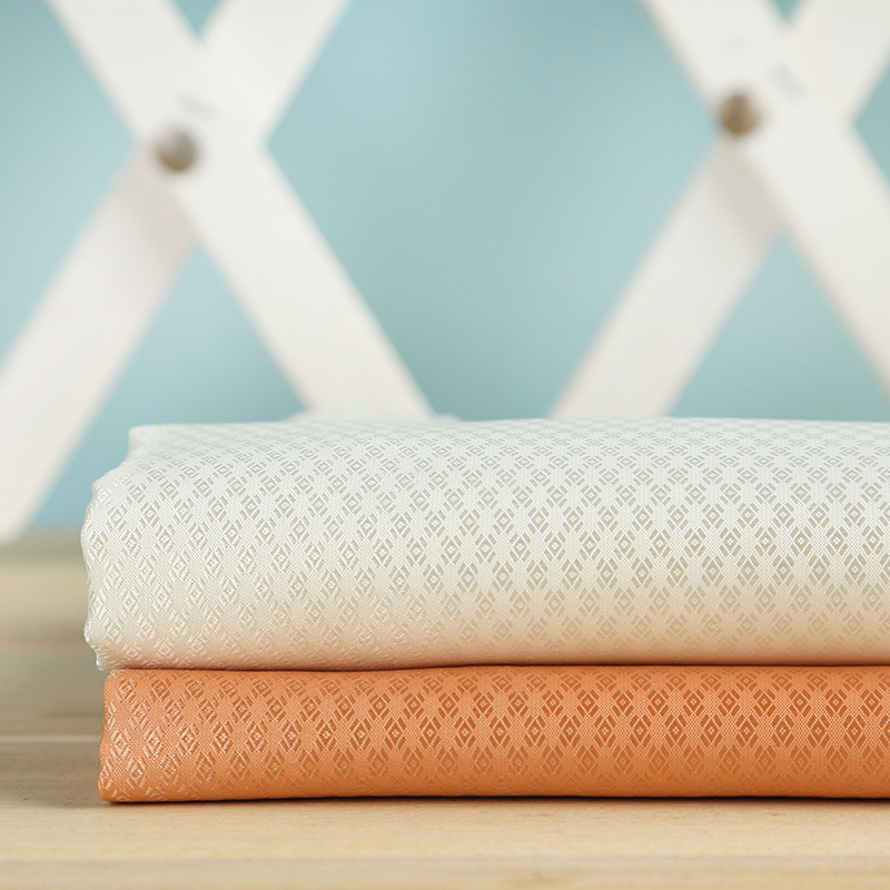 150cm涤纶双面立体菱形小提花面料 精品单色精细提花西装服装里布