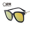 Fashionable sunglasses, metal retroreflective glasses solar-powered suitable for men and women, city style