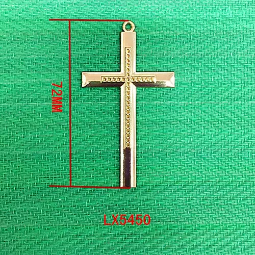 钻石十字架吊坠配件 锌合金十字架吊坠  DIY饰品配件